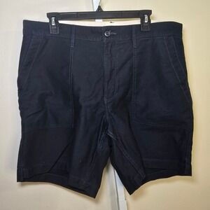 Taylor Stitch Mens Shorts Size 35 Navy Blue‎ Casual Flat Front